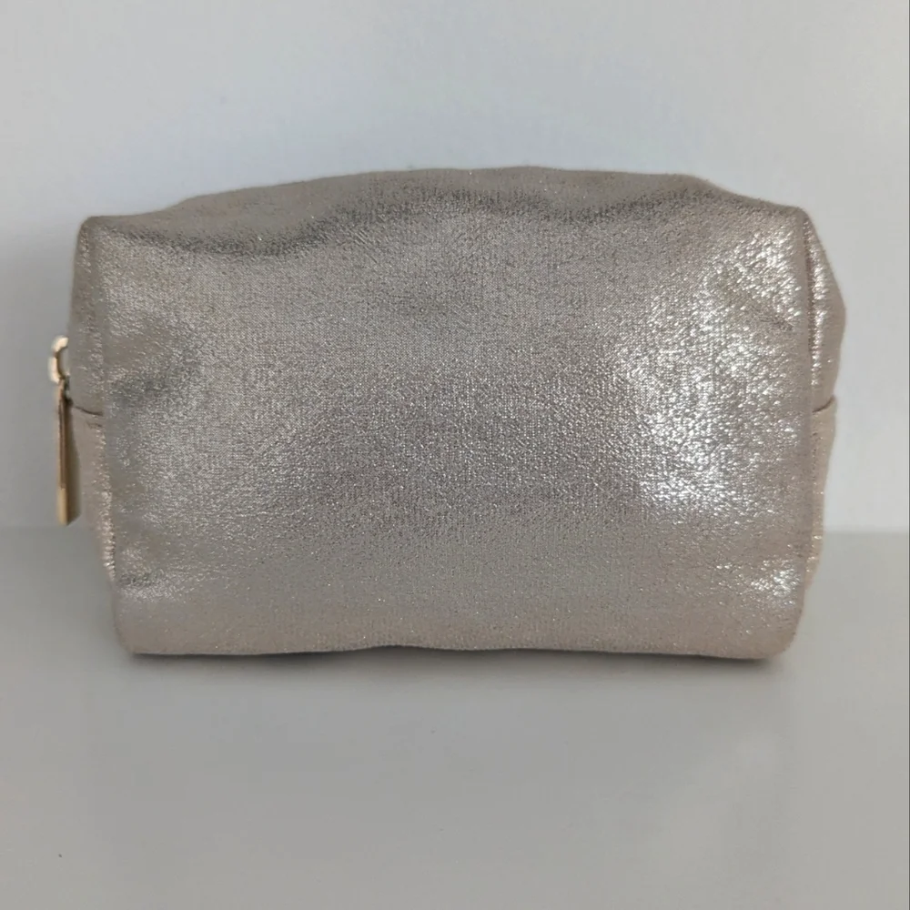 Topshop Gold Metallic Cosmetic Pouch NEW